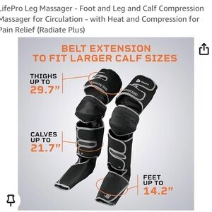 LifePro Leg Massager- Foot and Leg and Calf Compression Massager for Circulation